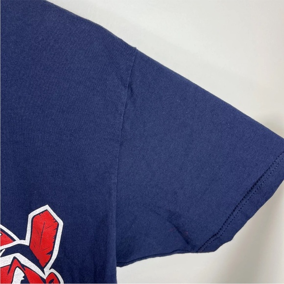 Vtg Cleveland Indians Tshirt MLB Chief Wahoo 1999 AL Champs Logo Athletic Sz M - Picture 7 of 12
